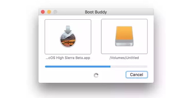 schermata principale di Boot Buddy