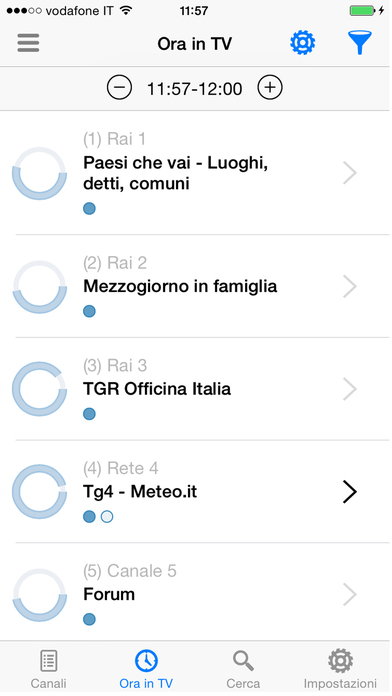 Schermata dell'applicazione tratta dall'Ap Store