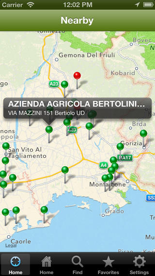 Schermata dell'applicazione tratta dall'Ap Store