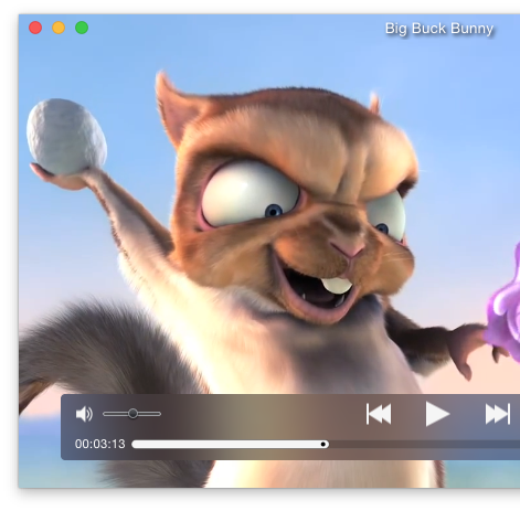 schermata principale di MPlayerX