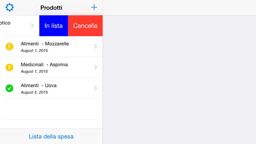 Schermata dell'applicazione tratta dall'Ap Store
