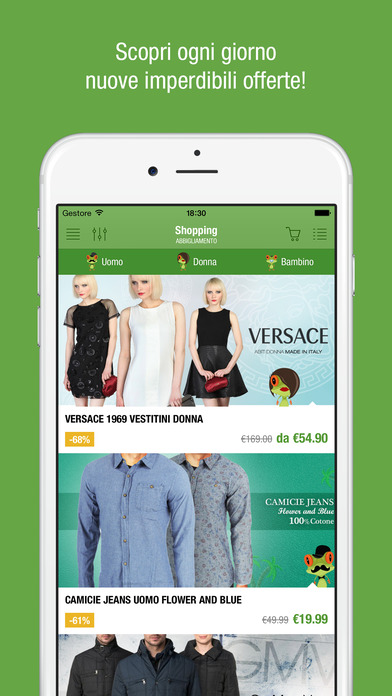 Schermata dell'applicazione tratta dall'Ap Store