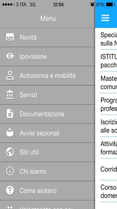 Schermata dell'applicazione tratta dall'Ap Store