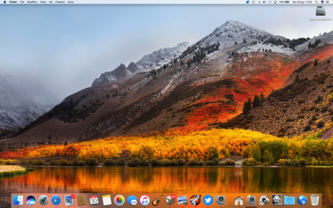 Sfondo di Mac OS High Sierra