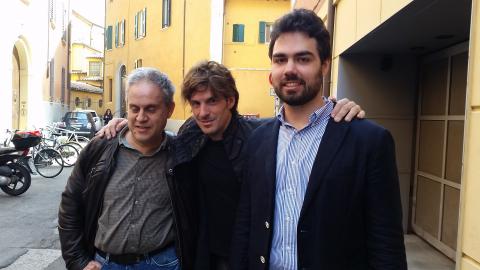Foto raffigurante Antonio Casanova, Giacomo Parmeggiani e Vainer Broccoli