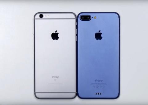 immagine di un ipotetico iPhone7 plus