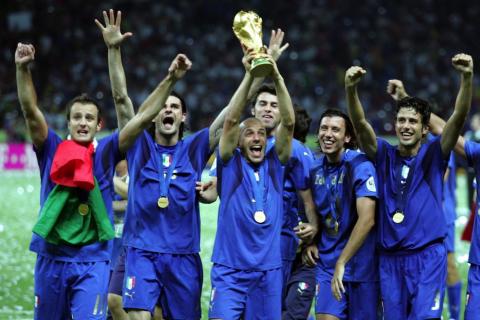 Foto dell'Italia vincitrice ai mondiali Berlino2006