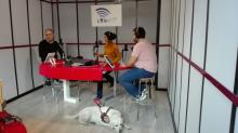 lo staff di nv radio negli studi di Look Up Radio