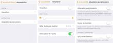 immagine della schermata di configurazione di Voiceover per HomePod