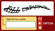 Immagine di un captcha