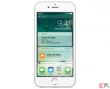 Foto della nuova schermata di blocco in ios10